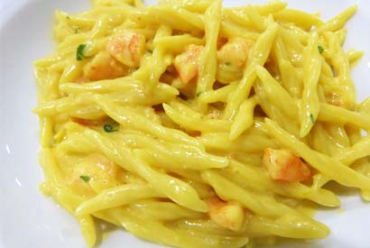 Strozzapreti shrimp and cream