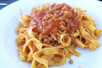 Tagliatelle with ragu