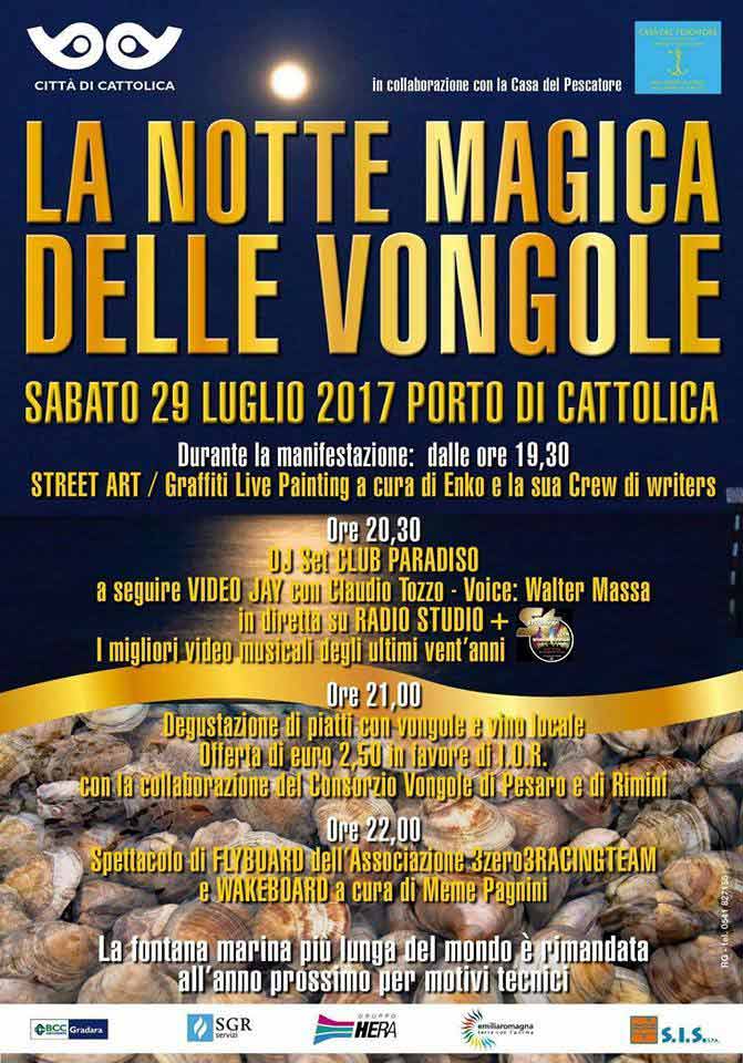 La Darsena di Cattolica luogo della Notte Magica delle Vongole